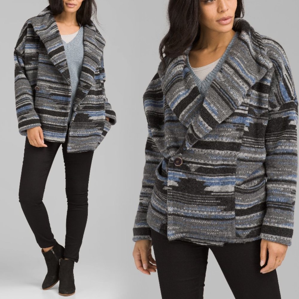NWT Prana Arria Jacquard Knit Jacket Size S